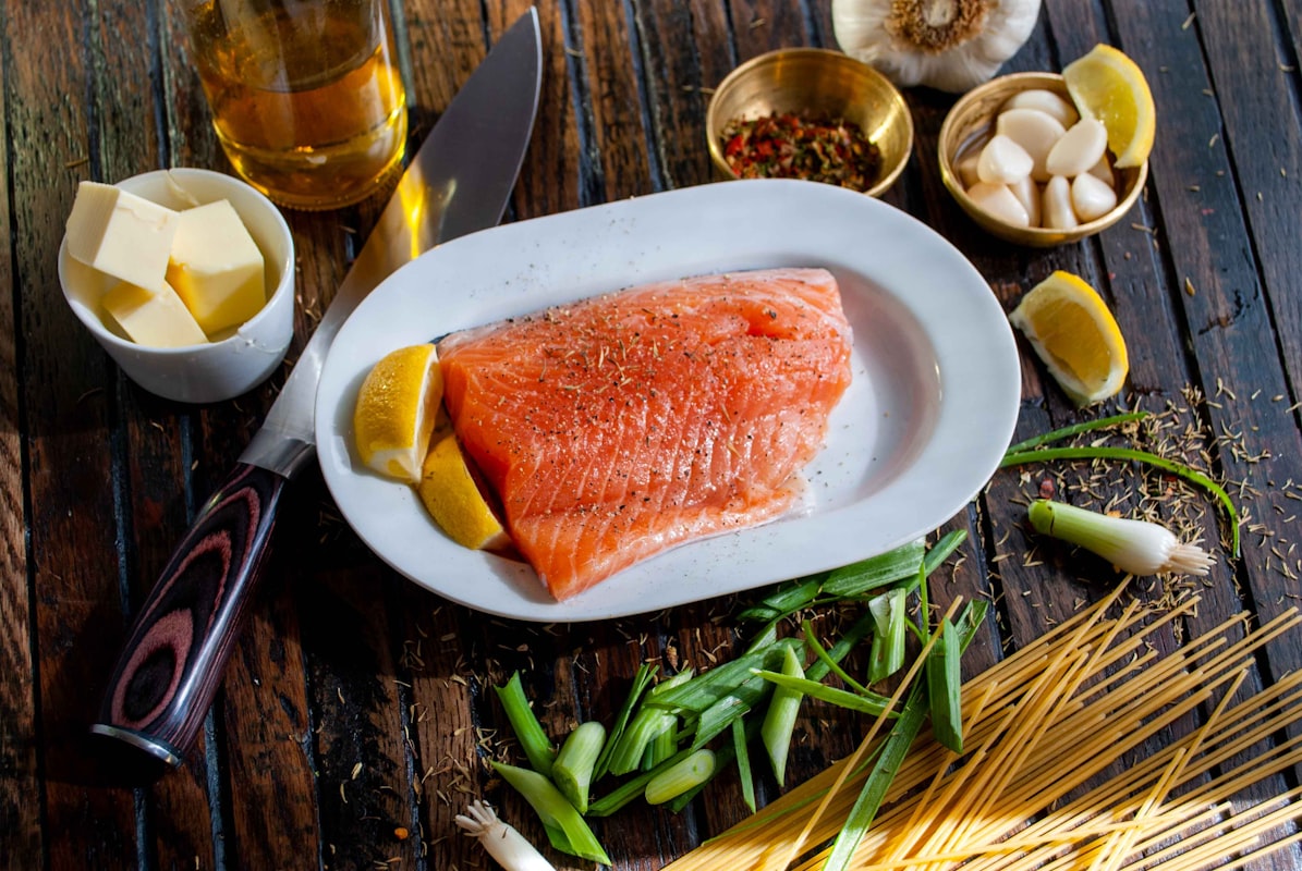 Salmone ricco di omega-3